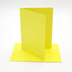 cartes enveloppes unie jaune