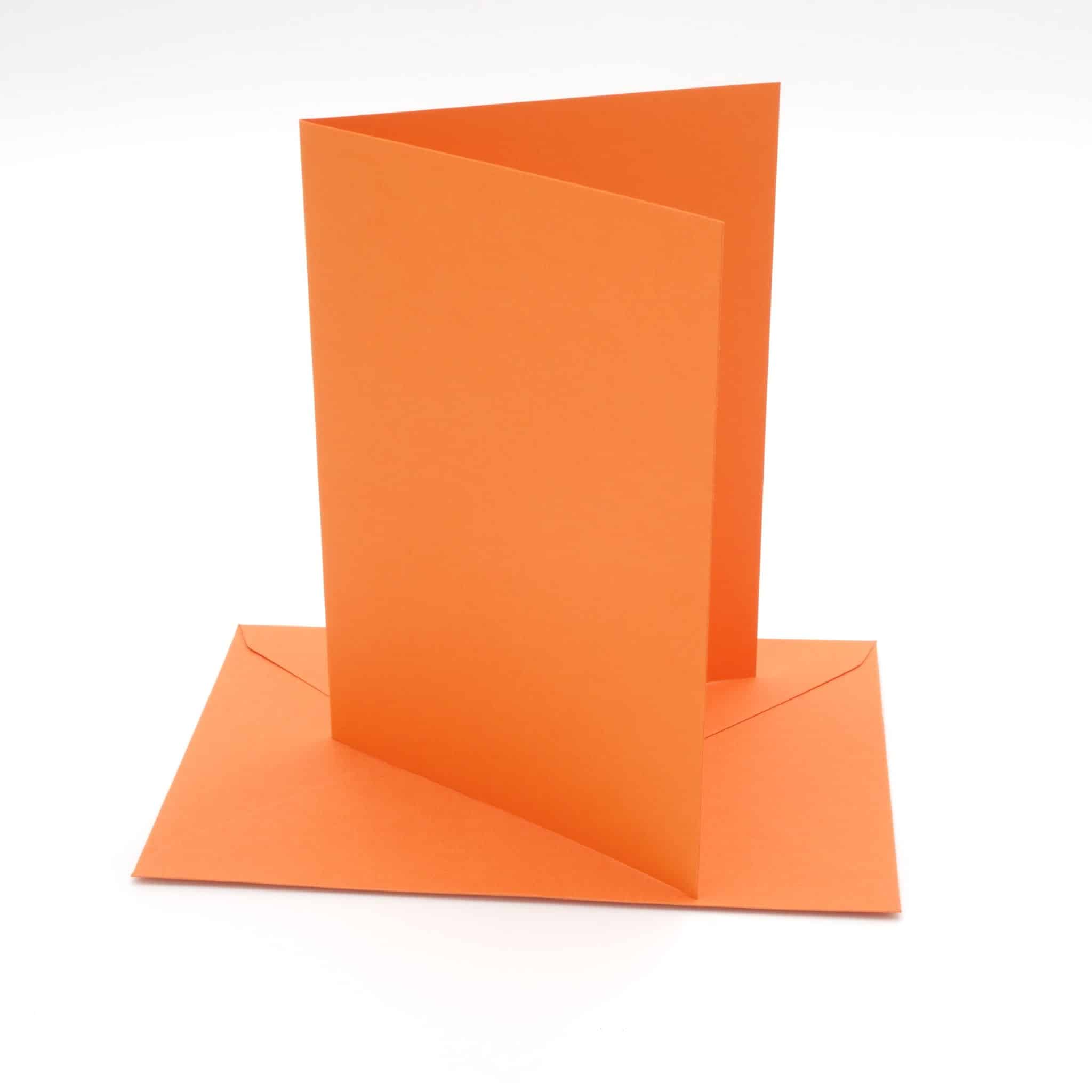 cartes enveloppes unie orange