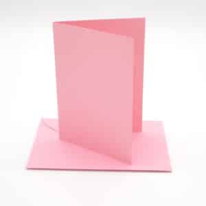 cartes enveloppes unie rose