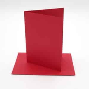 cartes enveloppes unie rouge