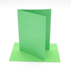 cartes enveloppes unie vert clair