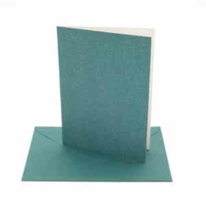 cartes enveloppes pailletés vert