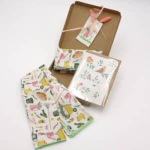 Kit de furoshiki avec carte à planter "les cartes de lulu".