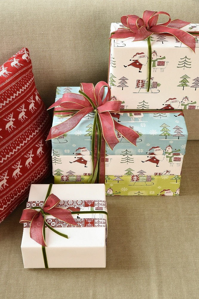 Pochette cadeau de Noël à motif - Les ptits papiers de Marie