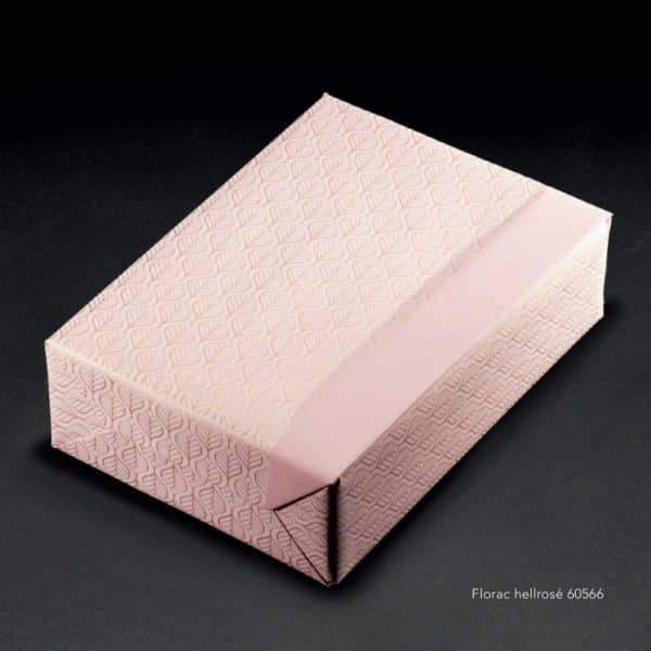 Papier emballage cadeaux couleur rose. Réversible et de qualité luxe. Ecologique.