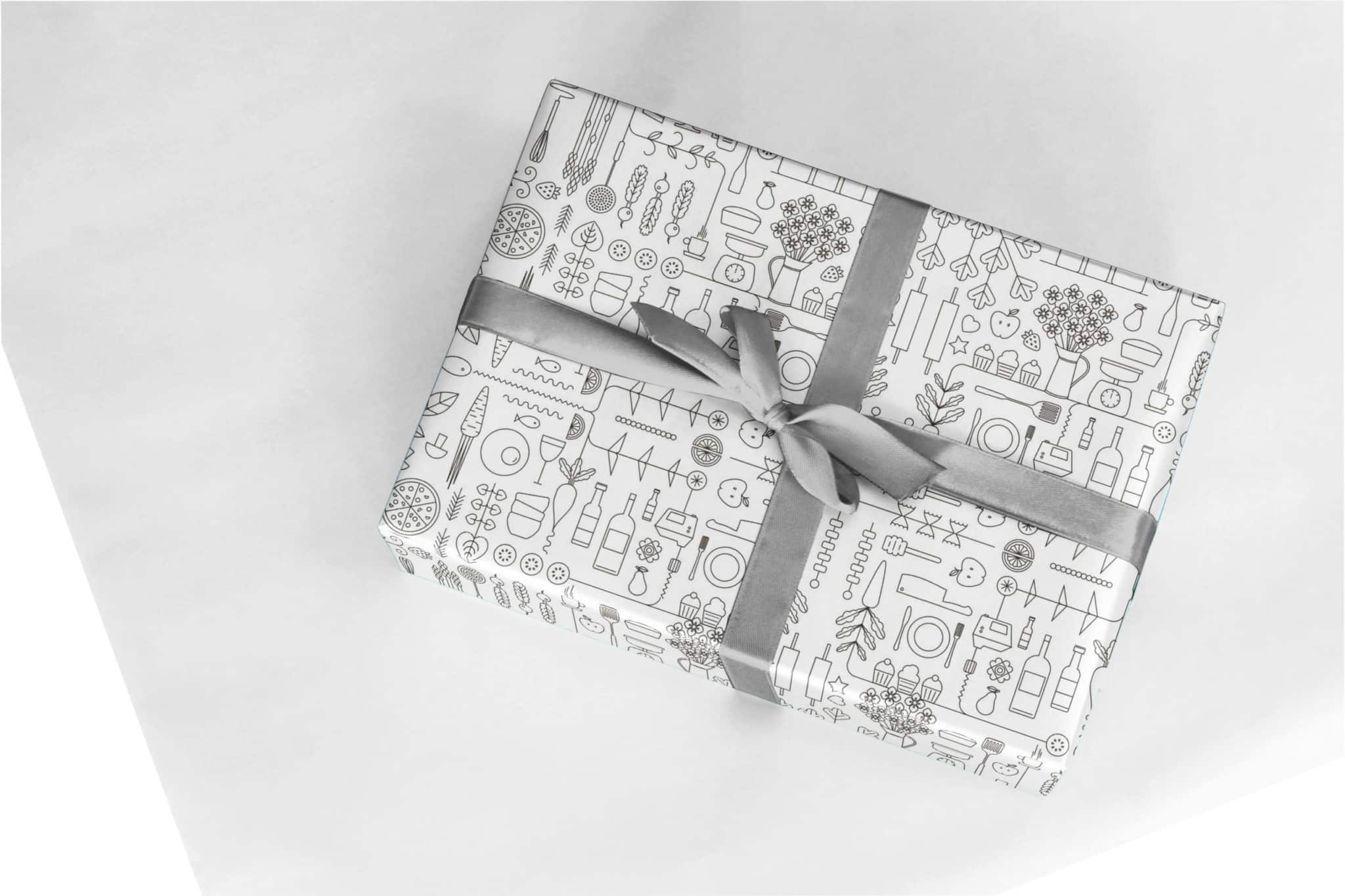 Papier cadeau Blanc motif multi-couleurs dès 56.50€