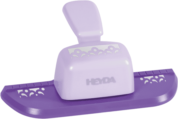 Personnaliser les bords de vos emballages cadeau avec cette perforatrice pour bordure de marque Heyda.