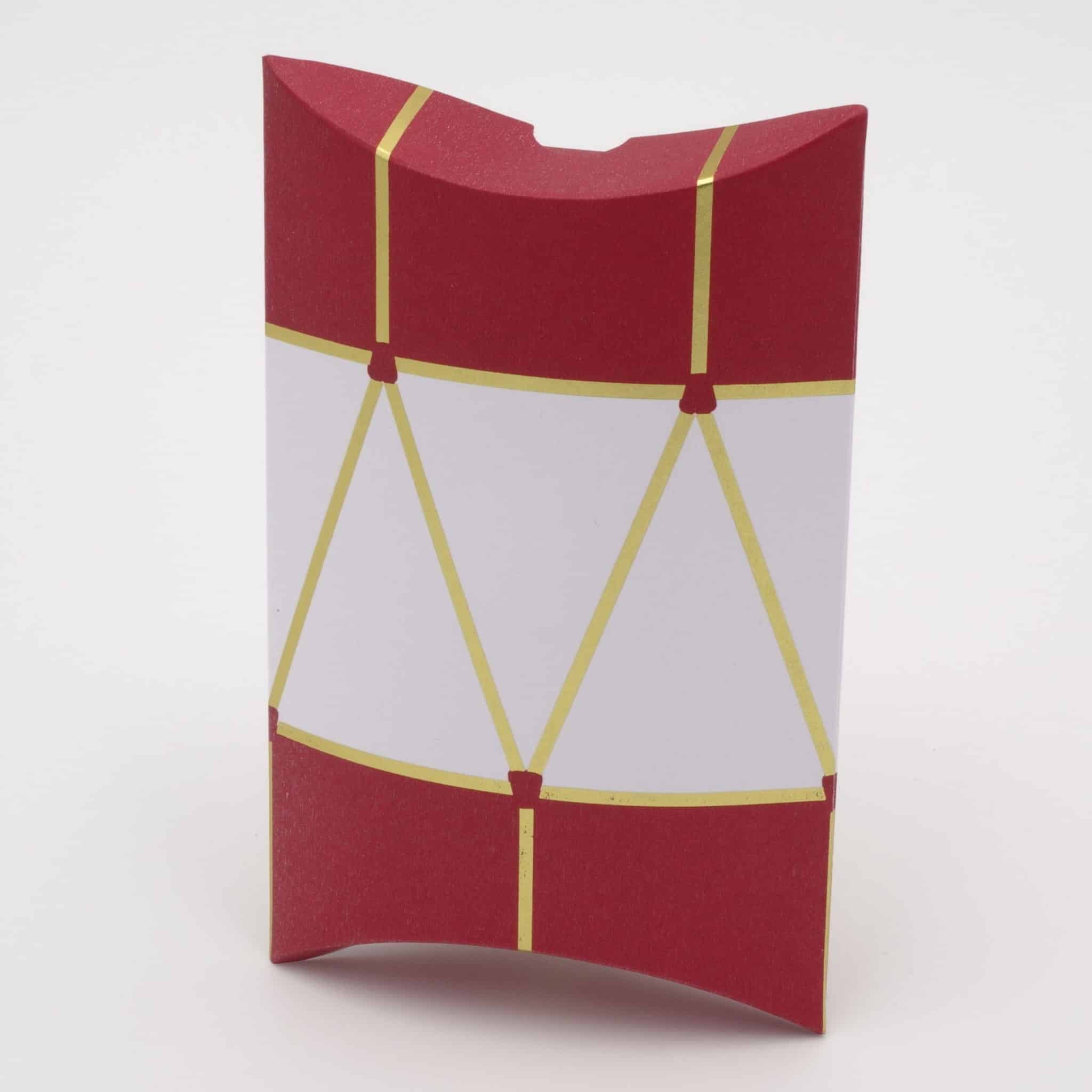 Pochette papier blanche et rouge - Motif trompette - Les ptits papiers de  Marie