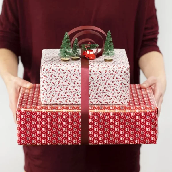 Nos petits sapins de Noël décoratifs seront au top pour personnaliser vos emballages cadeau de Noël !