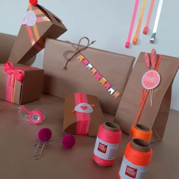 Vous recherchez des emballages cadeaux originaux ? Les couleurs flashy fluo sont pour vous !