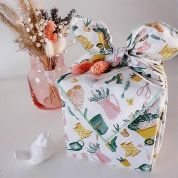 Un joli furoshiki pour emballer vos cadeaux