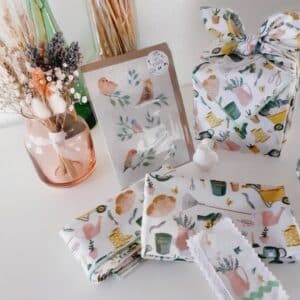 Votre kit d'emballage cadeau eco-friendly en tissu réutilisable